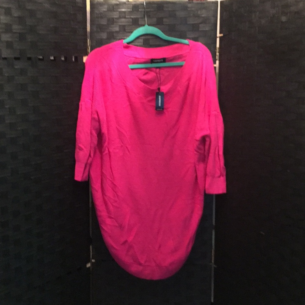 Express Neon Pink Sweater NWT SIZE M